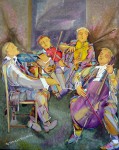 © S. Blumin, Quartet, signed, unframed author's print of oil painting, 1998 (click to enlarge) © S. Blumin, Quartet, signed, unframed author's print of oil painting, 1998 (click to enlarge)